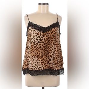 Trf Collection by Zara leopard camisole w/lace size X-LARGE